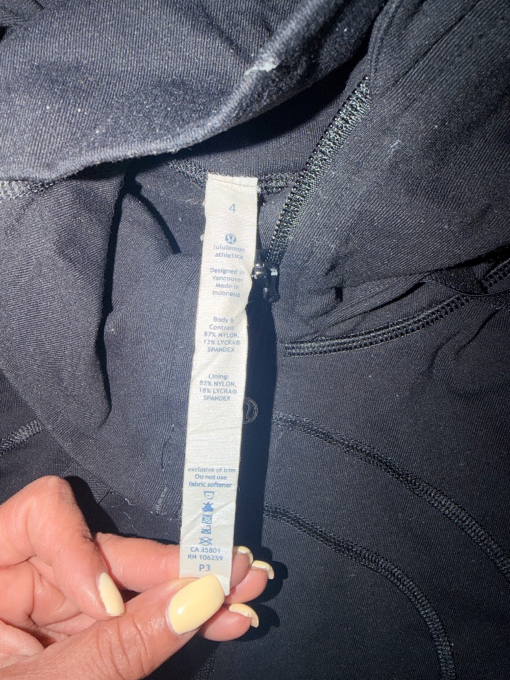 lululemon athletica Define Hooded Black Fitted Zip-Up Jacket - Picture 7 of 7
